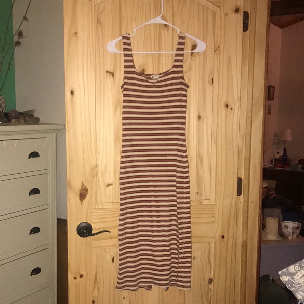 Billabong striped midi dress